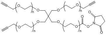 4-ArmPEG-(3Alkyne-1NHS)