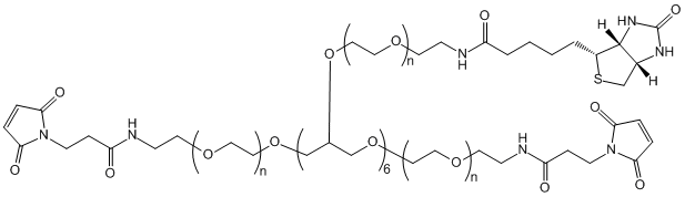 8-ArmPEG-(2ARM-Mal,6ARM-Biotin)