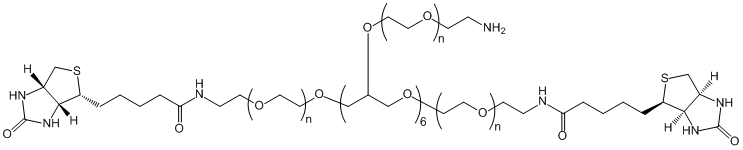 8-ArmPEG-(6Arm-NH2,2Arm-Biotin)