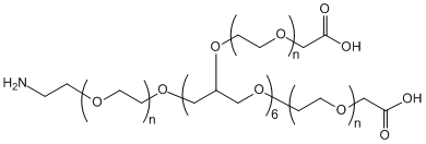 8-ArmPEG-(7Arm-COOH,1Arm-NH2)