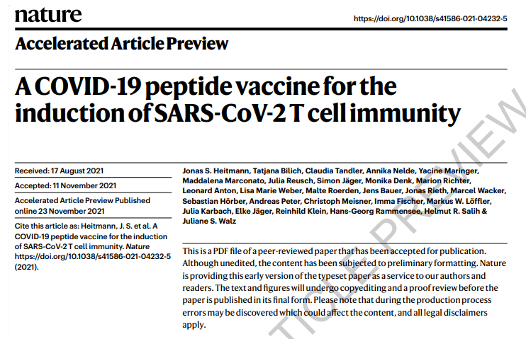 peptide vaccines